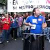 Manifestación contra la represión sindical.